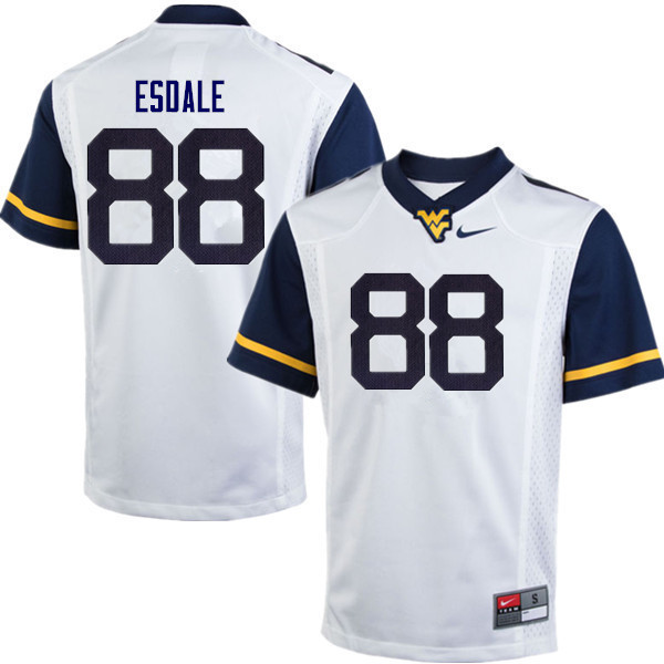 NCAA Men's Isaiah Esdale West Virginia Mountaineers White #38 Nike Stitched Football College Authentic Jersey XQ23Q87SQ